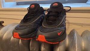 Nike Air Max Fire Anthracite Black Orange Running Shoes